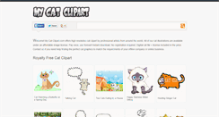 Desktop Screenshot of mycatclipart.com