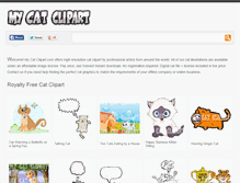 Tablet Screenshot of mycatclipart.com